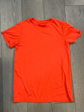Champion Women's Short Sleeve Crewneck Tee in Orange